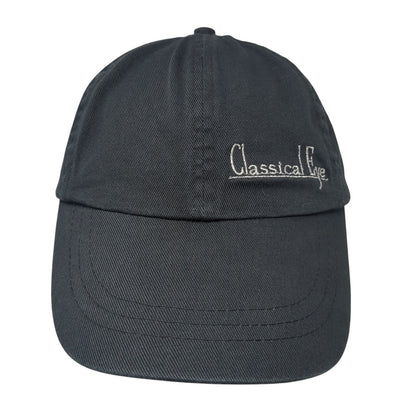 Classical Eye Slideback Baseball Cap Black One Size Adjustable Embroidered