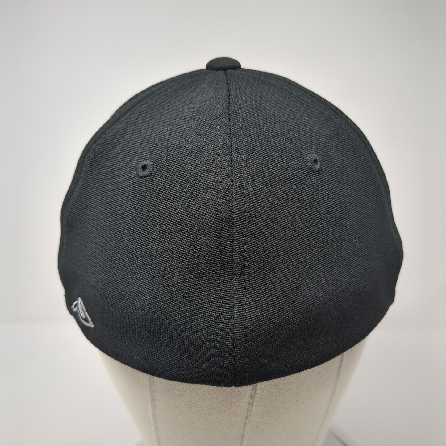BK Football Fitted Hat Black 6 7/8-7 3/8 M2 Tech Performance Pacific Headwear