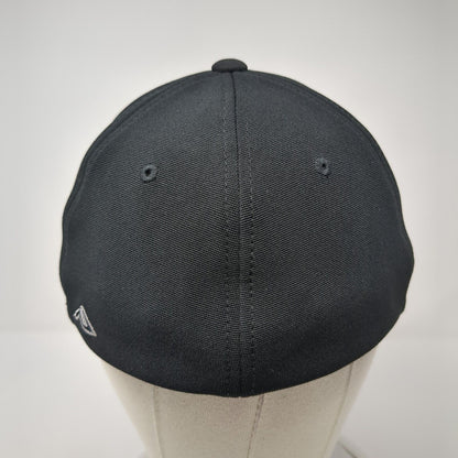 BK Football Fitted Hat Black 6 7/8-7 3/8 M2 Tech Performance Pacific Headwear