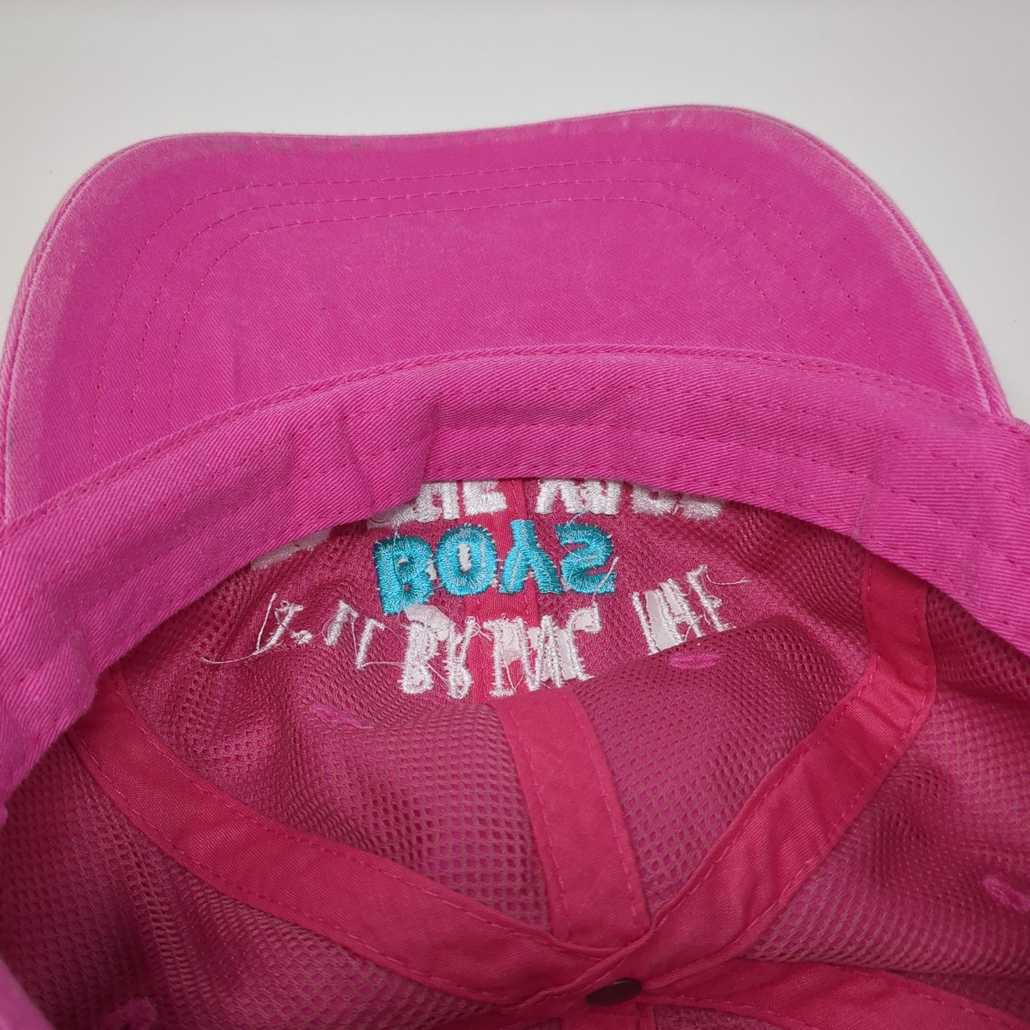 I'll Bring The Boys To The Yard Baseball Cap Pink One Size Adjustable Adams