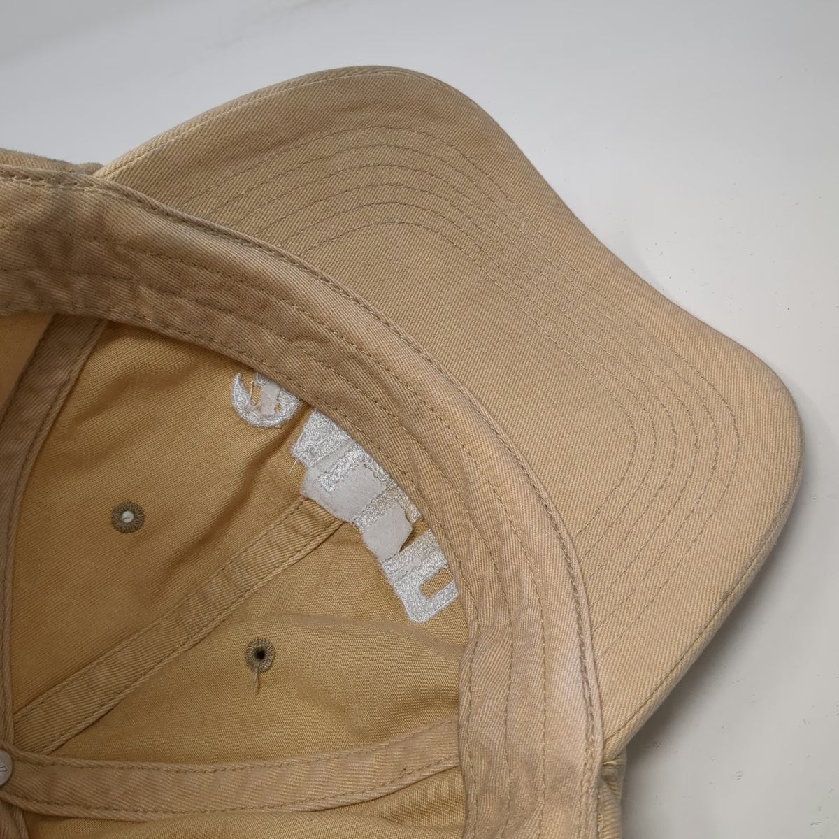 Richardson Baseball Cap Beige One Size ALL IN Embroidered Logo Slideback Hat