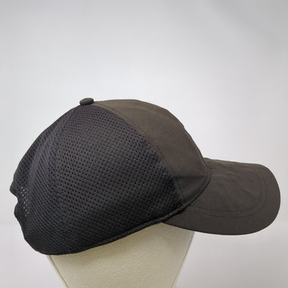Unbranded Snapback Mesh Back Hat Black One Size Adjustable Solid Blank