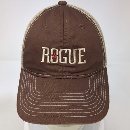 Outdoor Cap Trucker Hat Brown One Size Mesh Back Snapback Rogue Fitness Logo Hat