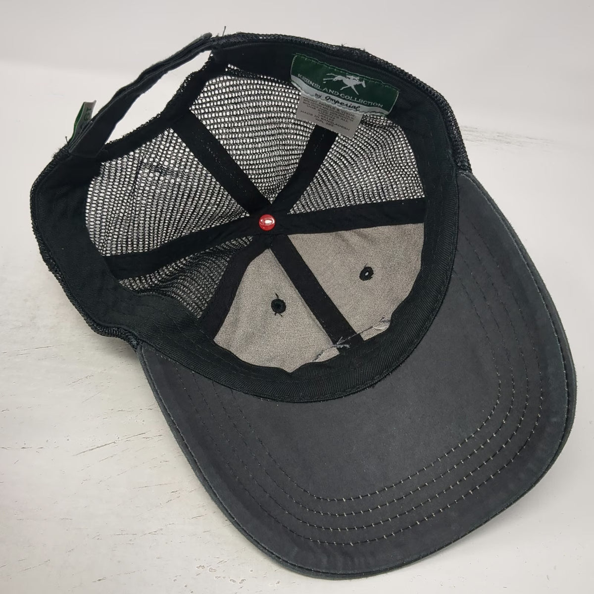 Imperial Baseball Cap Black One Size Mesh Back Keeneland Horse Racing Logo hat