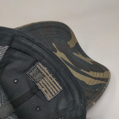 American Flag Snapback Trucker Hat Camouflage One Size Adjustable Patriotic