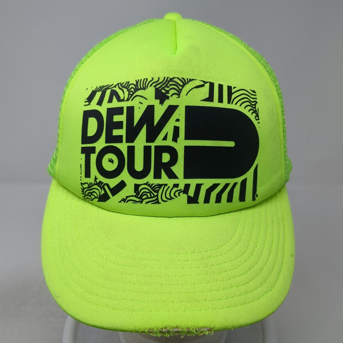 Cobra Dew Tour Trucker Hat Green One Size Mesh Snapback Foam Action Sports