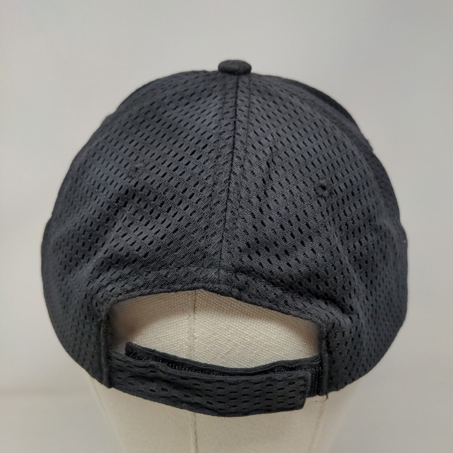 Cobra Strapback Mesh Hat Black Blank Adjustable Vent Holes Breathable