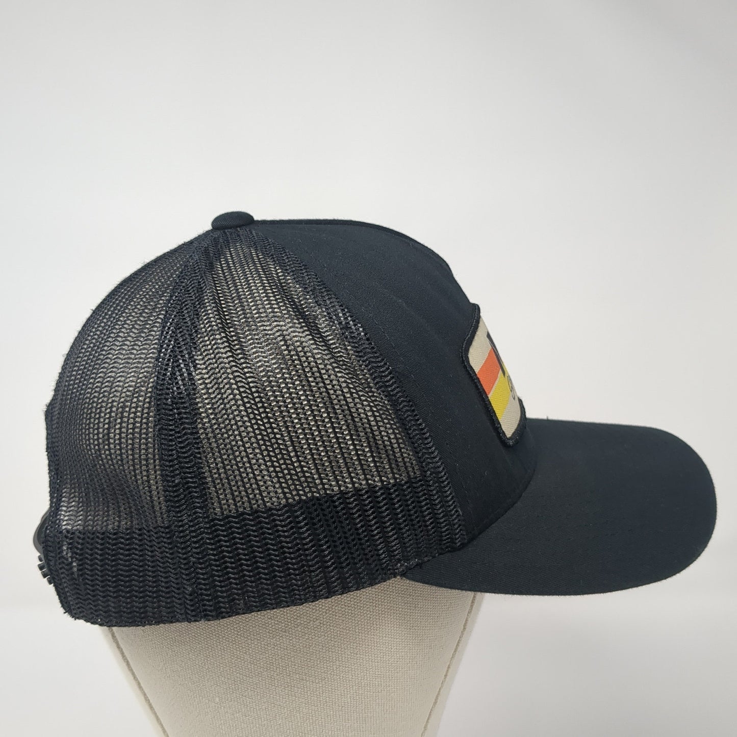 MC Storm Services Trucker Hat Black One Size Adjustable 6 Panel Mesh Back