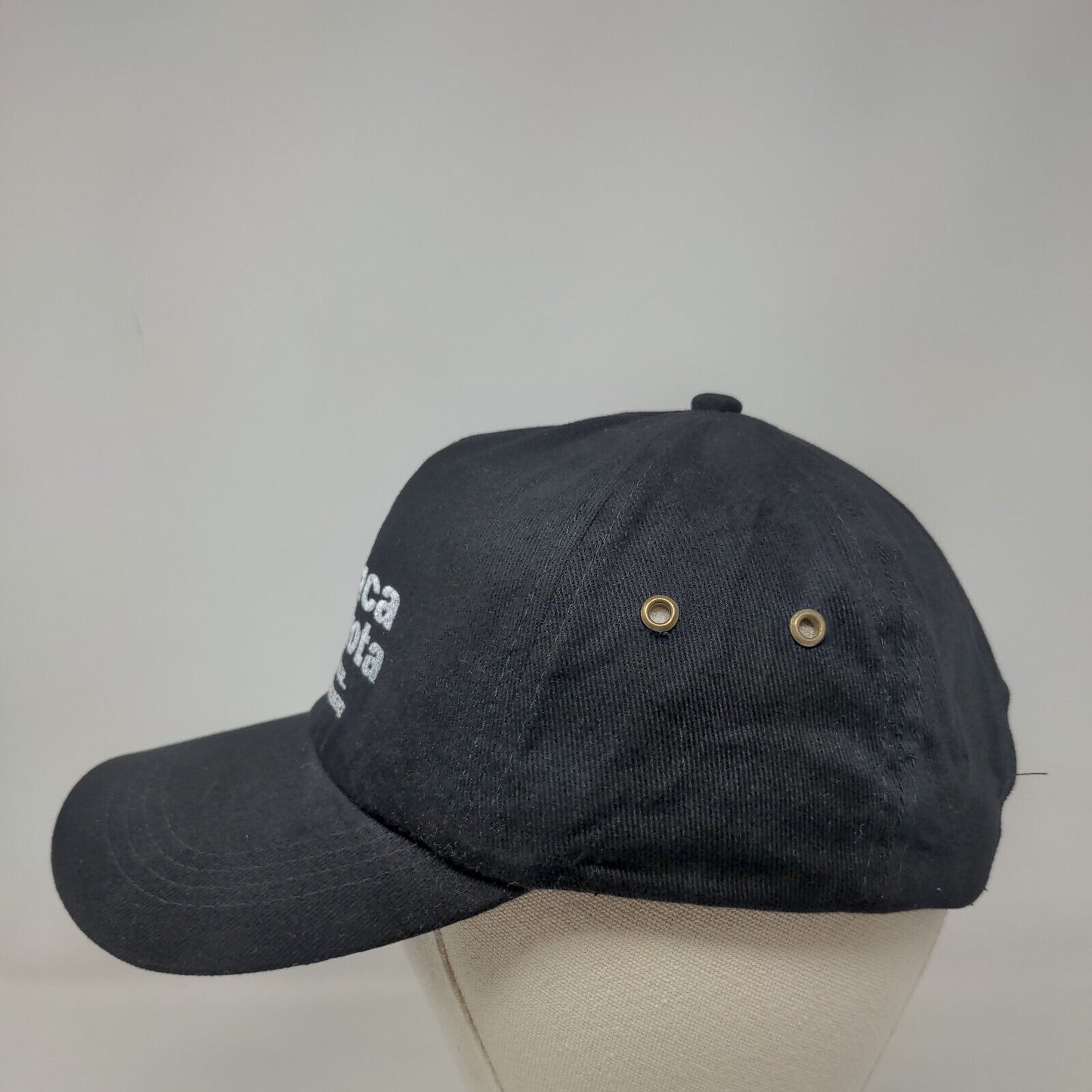 DeLuca Toyota Slideback Hat Black One Size Adjustable Vent Holes Cobra