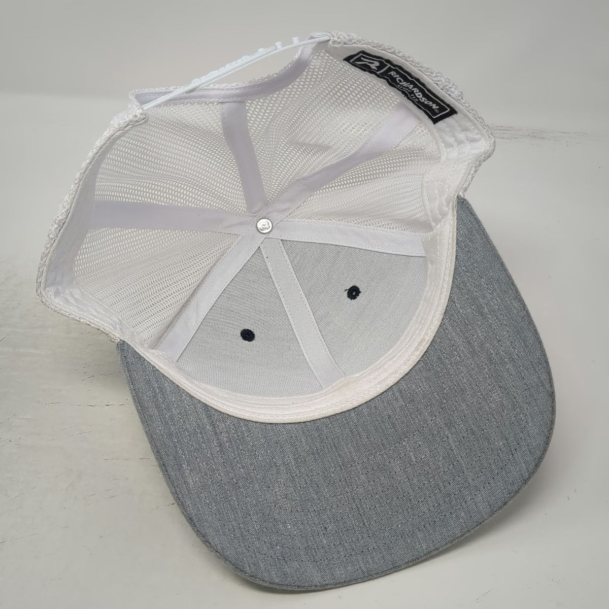 Richardson Trucker Hat Blue One Size American Construction Supply Demo Day Mesh