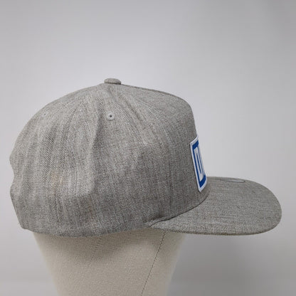 Driven Snapback Hat Gray One Size Adjustable Embroidered The Classics Yupoong