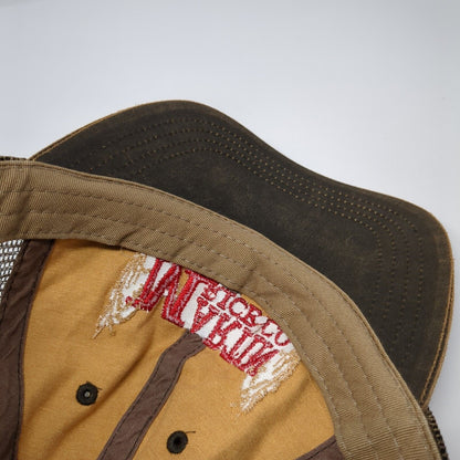 Martin Rice Co. Strapback Trucker Hat Brown One Size Mesh Back Paramount