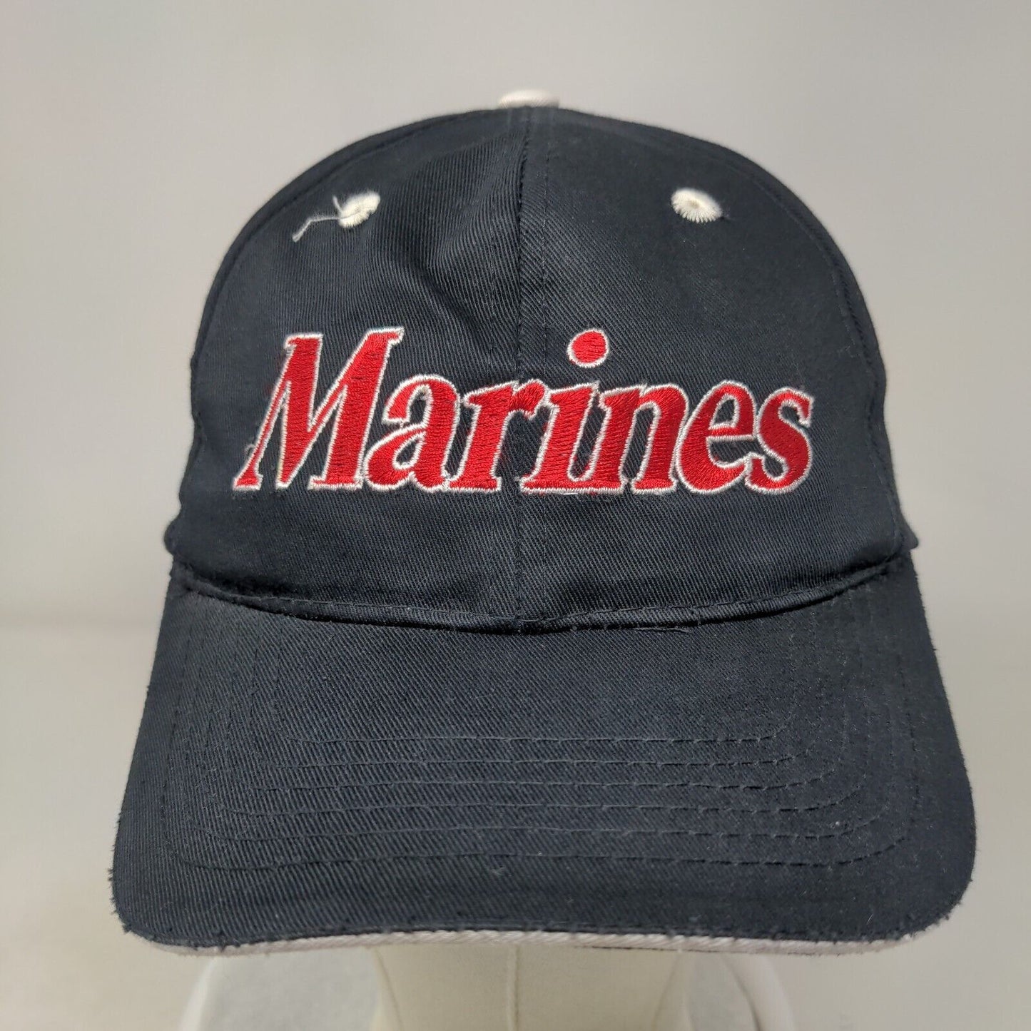 Marines The Few The Proud Slideback Hat Black OSFA Adjustable Embroidered Cobra