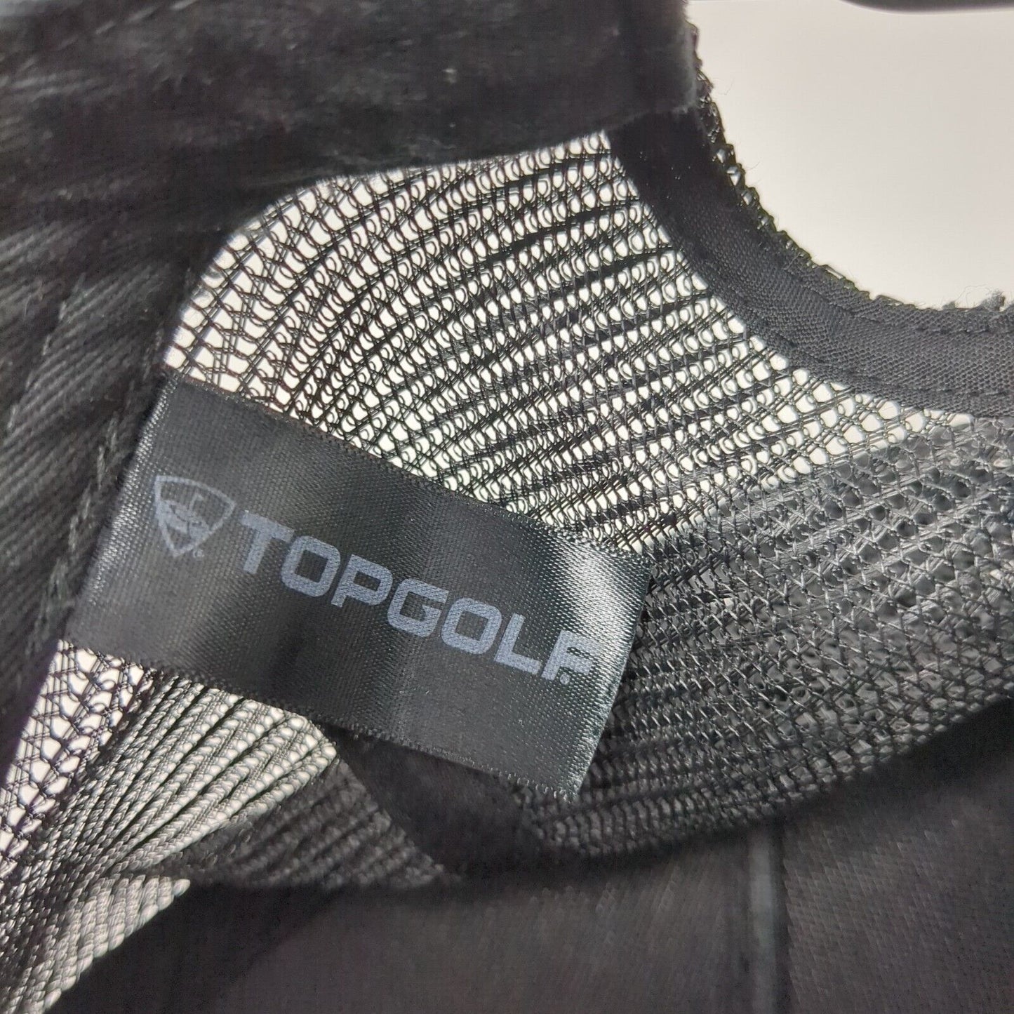 Top Golf Snapback Trucker Hat Black One Size Mesh Back Adjustable