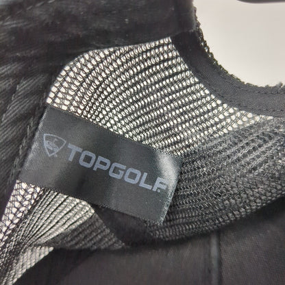 Top Golf Snapback Trucker Hat Black One Size Mesh Back Adjustable
