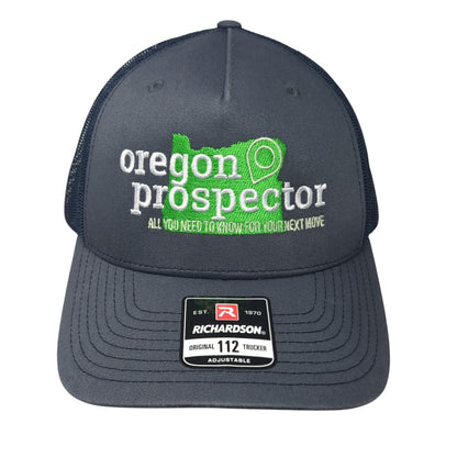 Oregon Prospector Snapback Trucker Hat Gray One Size Mesh Back Richardson