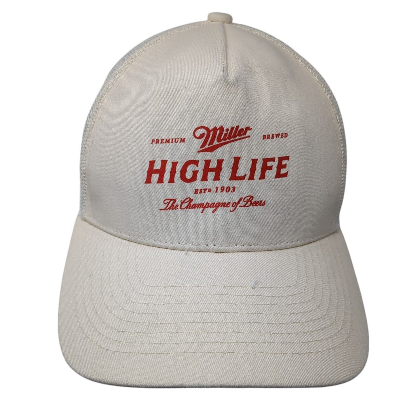 Miller High Life Estd 1903 The Champagne of Beers Trucker Hat One Size Mesh Back