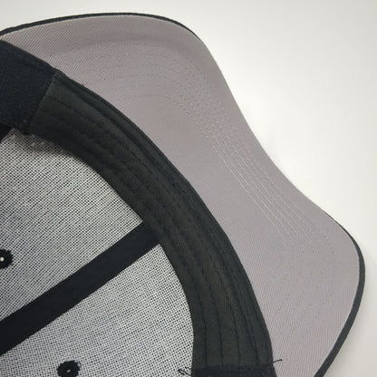 Augusta Sportswear Fitted Hat Black Medium Solid Blank Outdoor 6 Panel