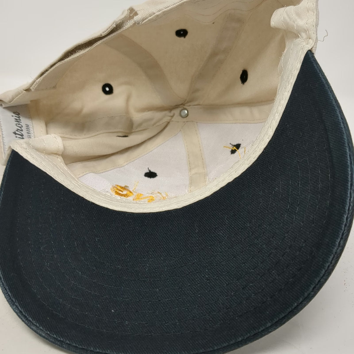 Vitronic Baseball Cap Beige OSFM Roaring Springs Waterpark Hat Strapback Bill