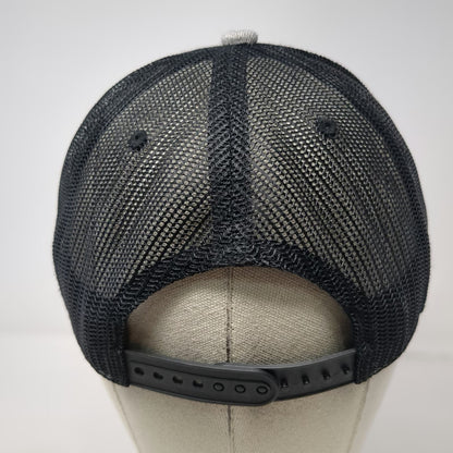 Leatt Trucker Hat Gray Black One Size Mesh Back Snapback Motocross Patch Logo