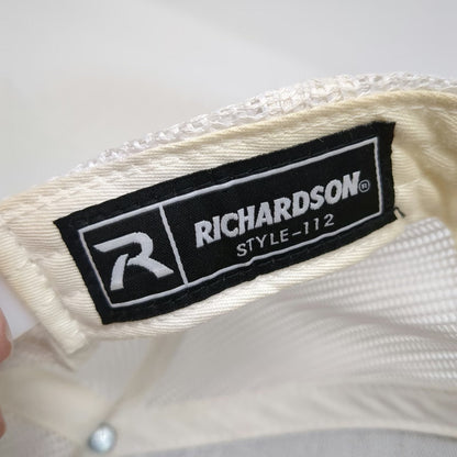 Richardson Trucker Hat Blue One Size Snapback Loose Screw Beer Co Logo Mesh