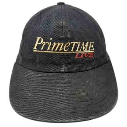 ABC News PrimeTime Live Hat Black Vintage Baseball Cap Adjustable Slideback