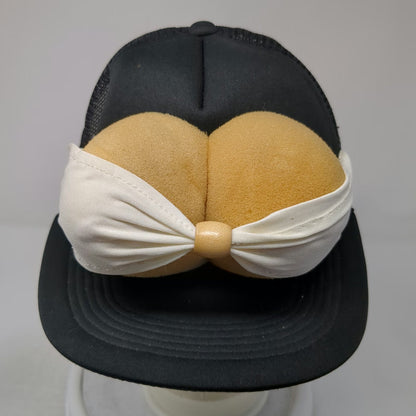 Trucker Hat Black One Size Novelty 3D Foam Bikini Adult Humor Mesh Snapback Hat