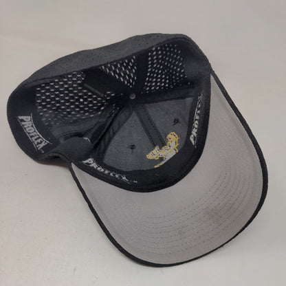 Bucked Up Deer Fitted Hat Black M/L Embroidered Proflex Outdoor Cap
