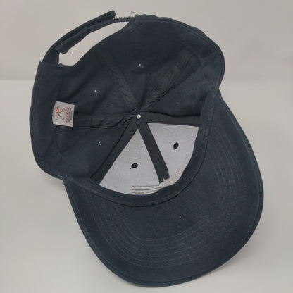 American Flag Strapback Hat Black OSFA Adjustable Embroidered Patriotic Rothco