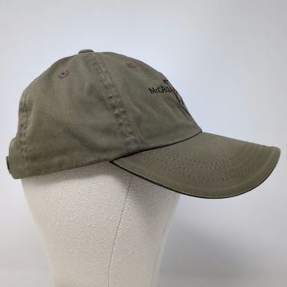 Port Authority Baseball Cap Brown One Size McCall Angler Fishing Hat Strapback