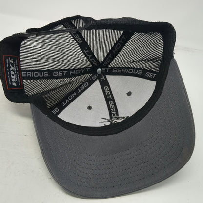 Hoyt Trucker Hat Gray One Size Archery Hunting Logo Mesh Back Snapback Cap Gear