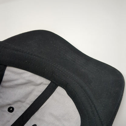 Unbranded Slideback Hat Black One Size Adjustable Vented Holes 6 Panel Blank