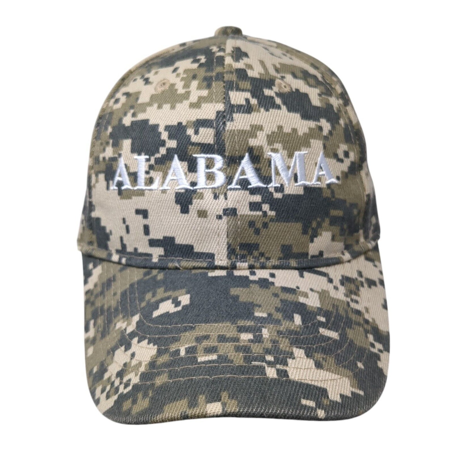 Alabama Strapback Hat Digital Camo One Size Adjustable Embroidered