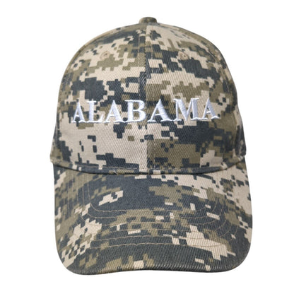 Alabama Strapback Hat Digital Camo One Size Adjustable Embroidered
