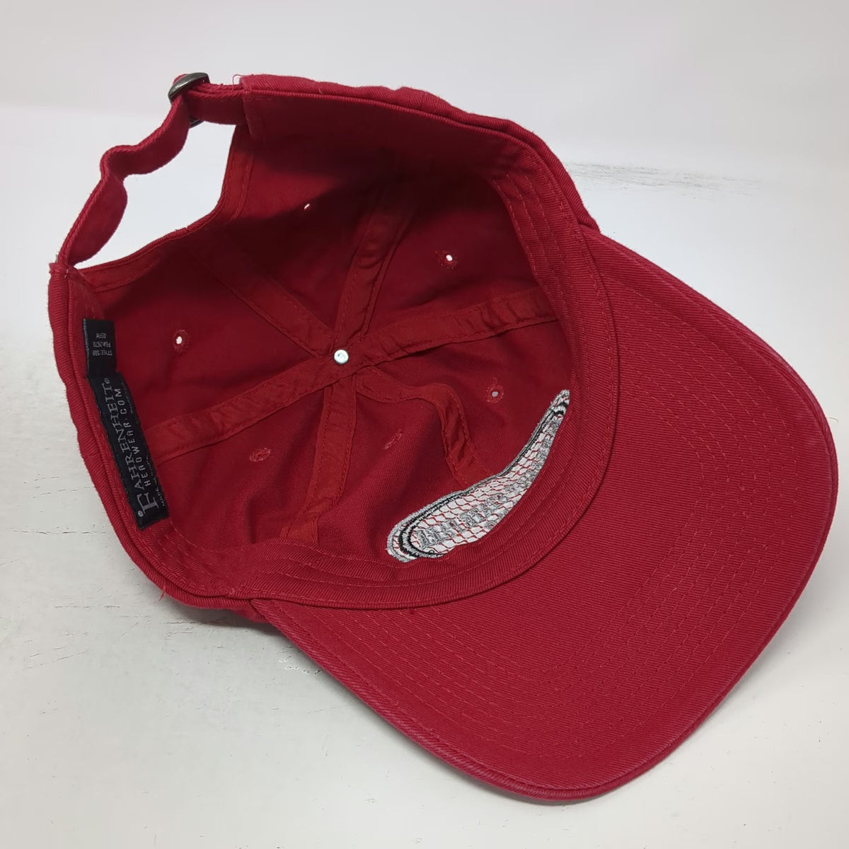 Fahrenheit Baseball Cap Red One Size Farragut State Park Idaho Cotton Patch Hat