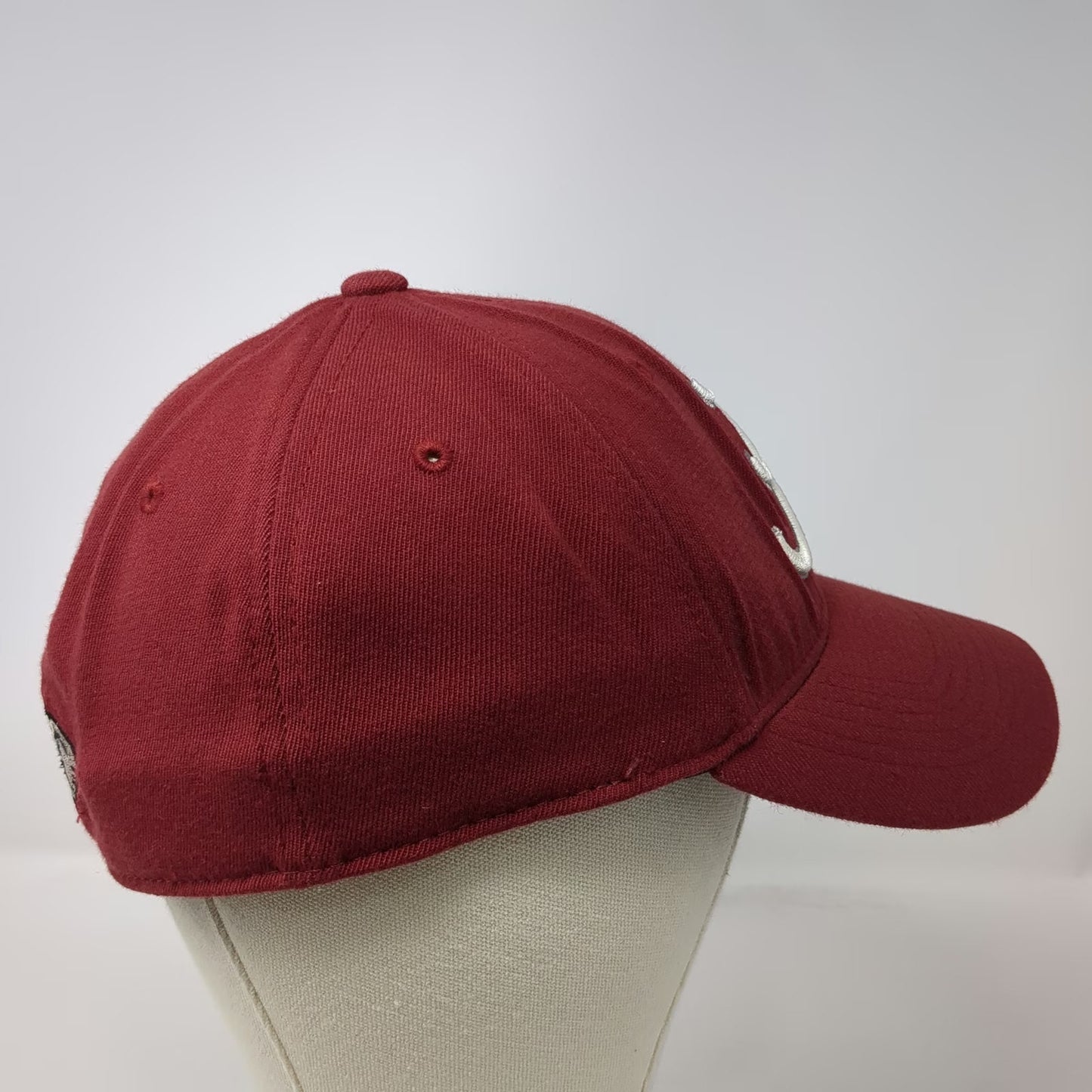 Alabama Crimson Tide NCAA Top of the World Red M Cap One Fit Stretch Logo Hat