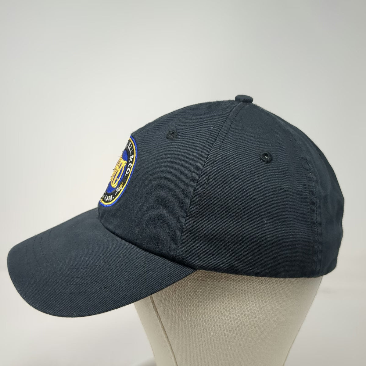 KC CAPS Baseball Cap Black One Size J.D. Heiskell & Co Cotton Slideback Hat