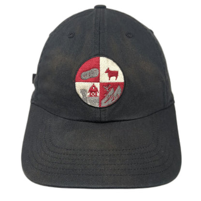 Richardson Baseball Cap Black One Size Jones Family Farm Patch Strapback Hat
