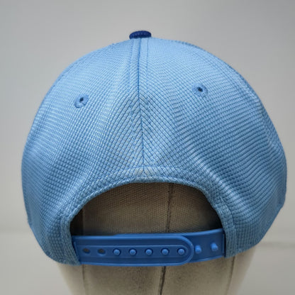 New Era Chicago Cubs MLB Snapback Hat Blue One Size Flat Brim Side Patch 9FIFTY