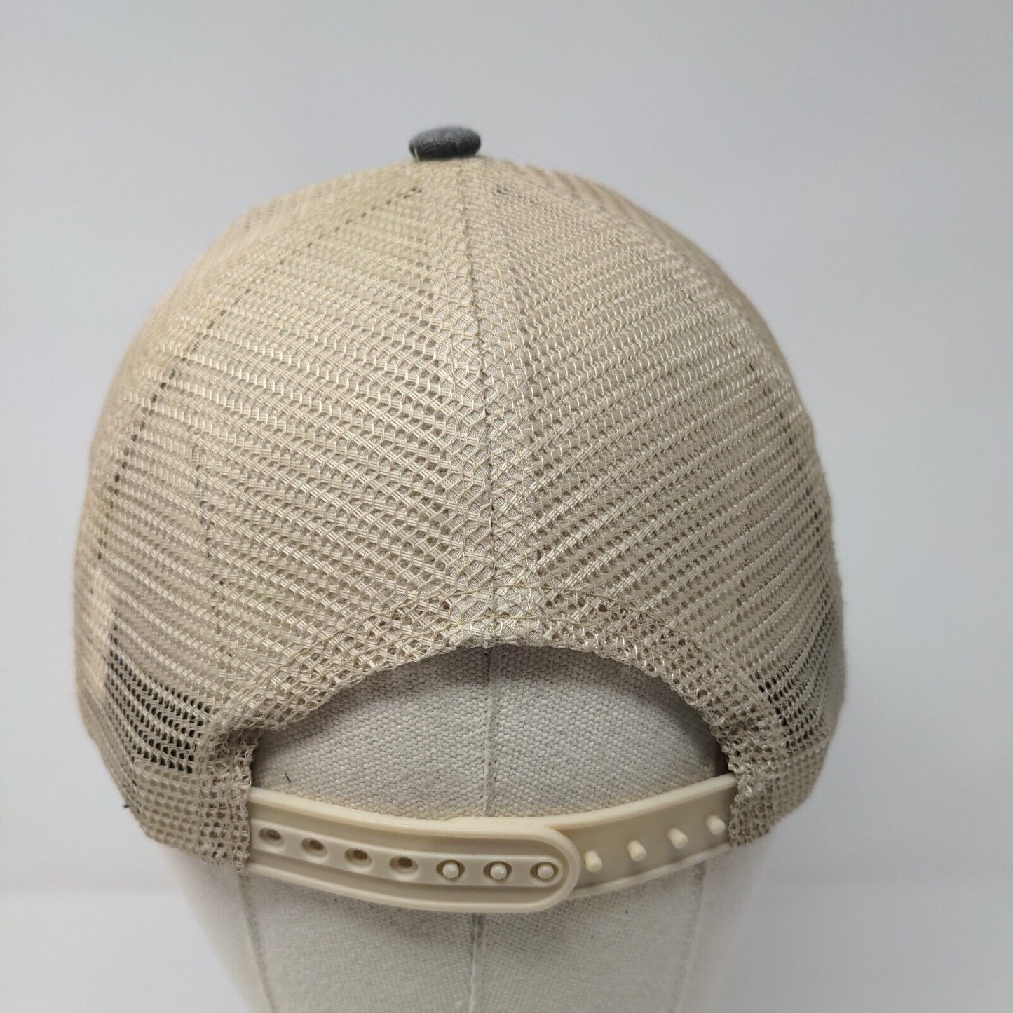 Unbranded Snapback Mesh Back Trucker Hat Gray OSFM Colorblock 6 Panel