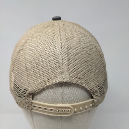 Unbranded Snapback Mesh Back Trucker Hat Gray OSFM Colorblock 6 Panel