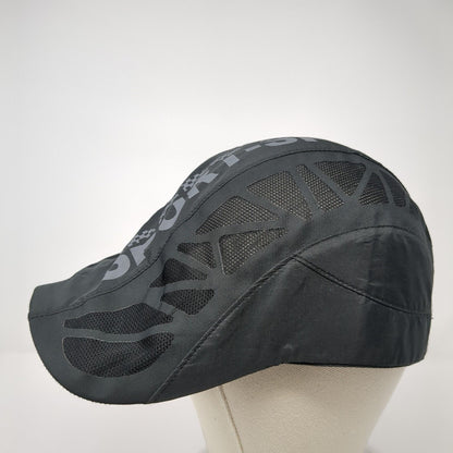 Sports Strapback Beret Sun Hat Black One Size Adjustable Breathable Mesh