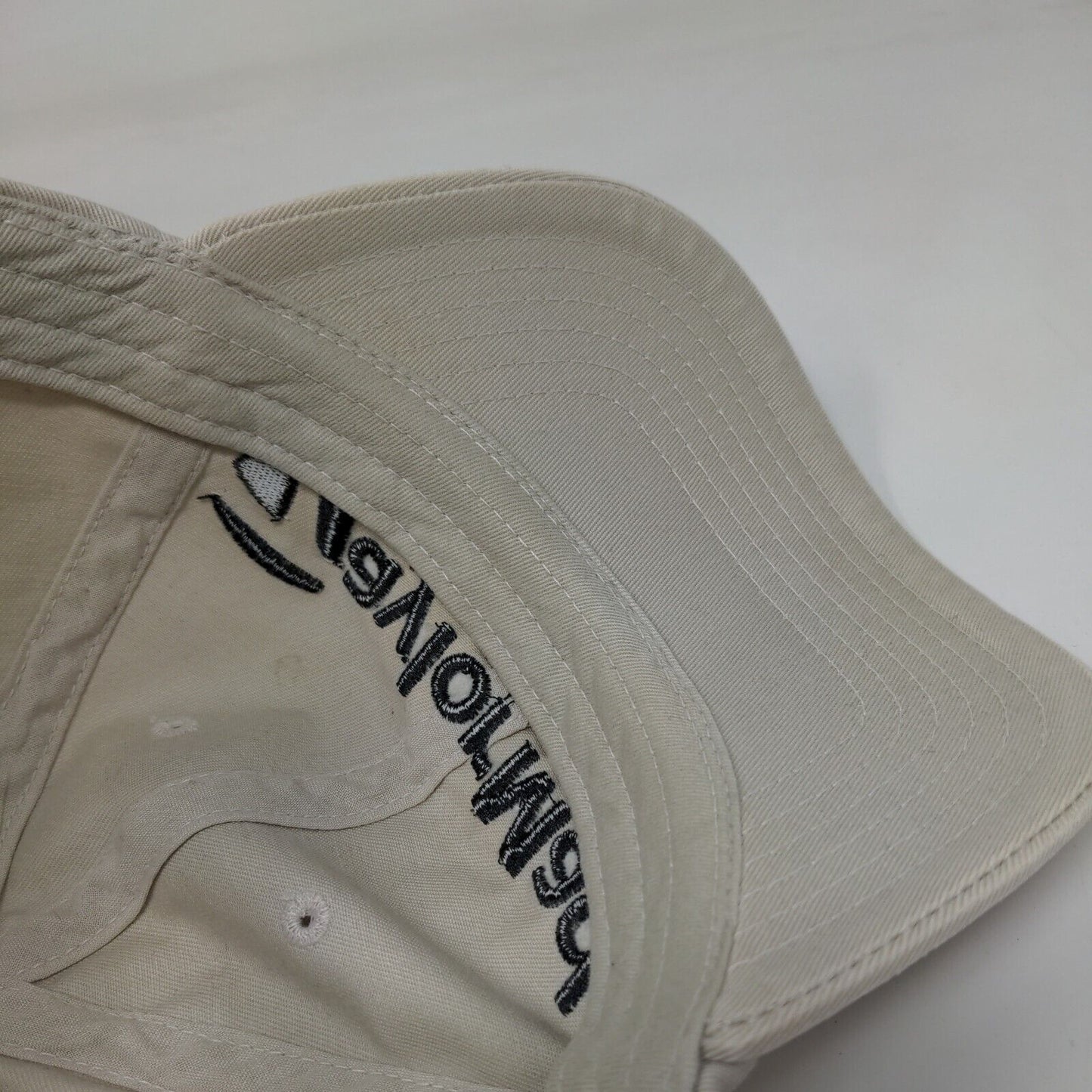 TaylorMade Slideback Hat Tan OSFA Adjustable Embroidered Tmax Gear 6 Panel