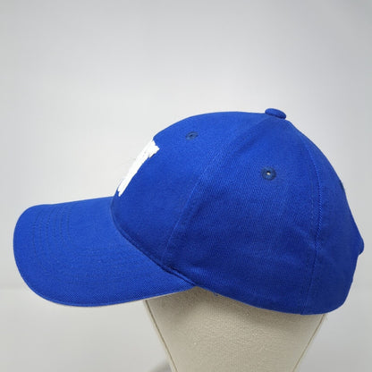 N Slideback Hat Blue One Size Adjustable Embroidered 6 Panel Sportsman