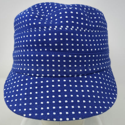 DC Shoes Army Cap Blue One Size Polka Dot Striped Lining Hat