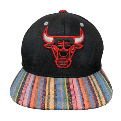 Mitchell & Ness Snapback Hardwood Classics Chicago Bulls Hat Black Striped NBA