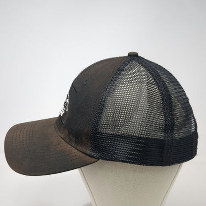 Tecnu Outdoor Solutions Trucker Hat Black One Size Mesh Snapback Mountain Patch