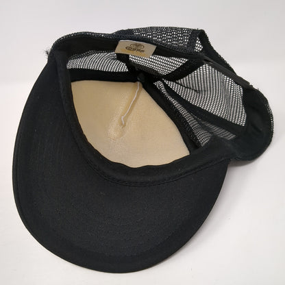 High Fitness Snapback Trucker Hat Black One Size Adjustable Mesh Back Cobra