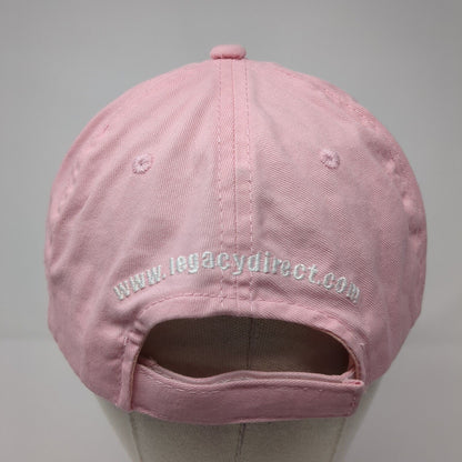Legacy American Flag Strapback Hat Pink One Size Adjustable Headliner