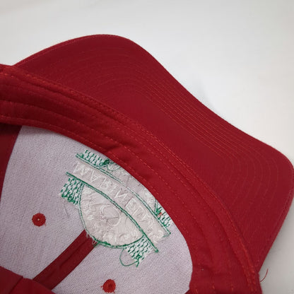 Port Authority Snapback Red One Size Marinelli's Pizza Italian Restaurant Hat